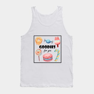 Sweets with cute smiles on T-shirt Tank Top